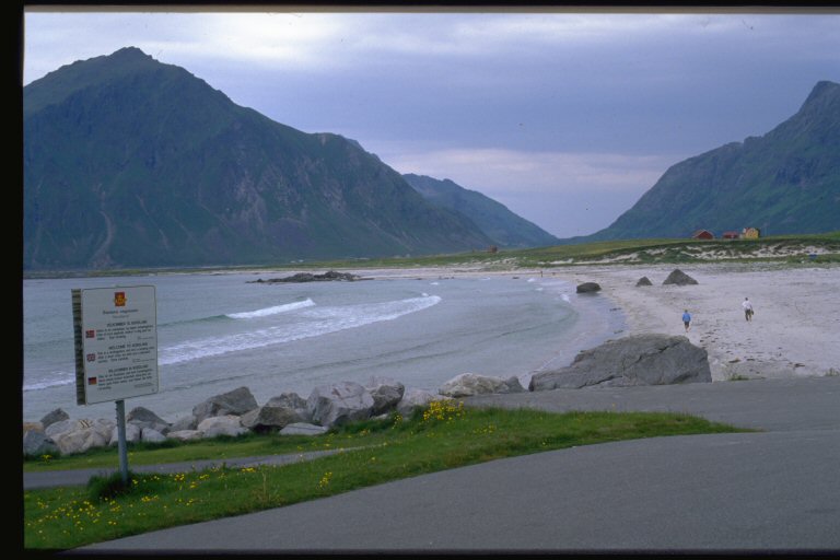 Ramberg beach in Flakstadoy
